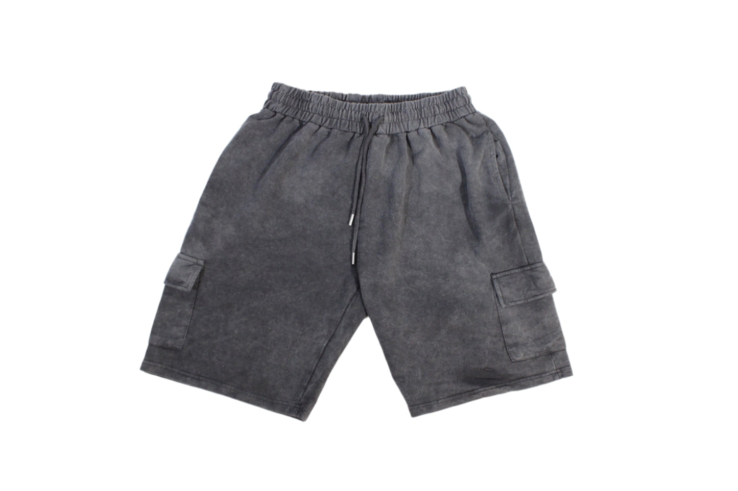 (M) MAN Washed Relaxed Jersey Cargo Shorts