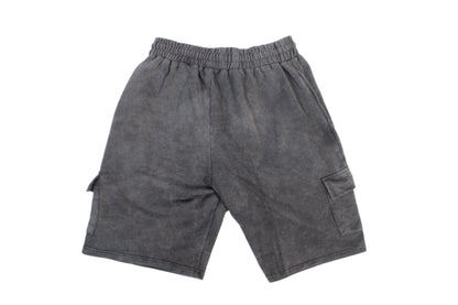 (M) MAN Washed Relaxed Jersey Cargo Shorts